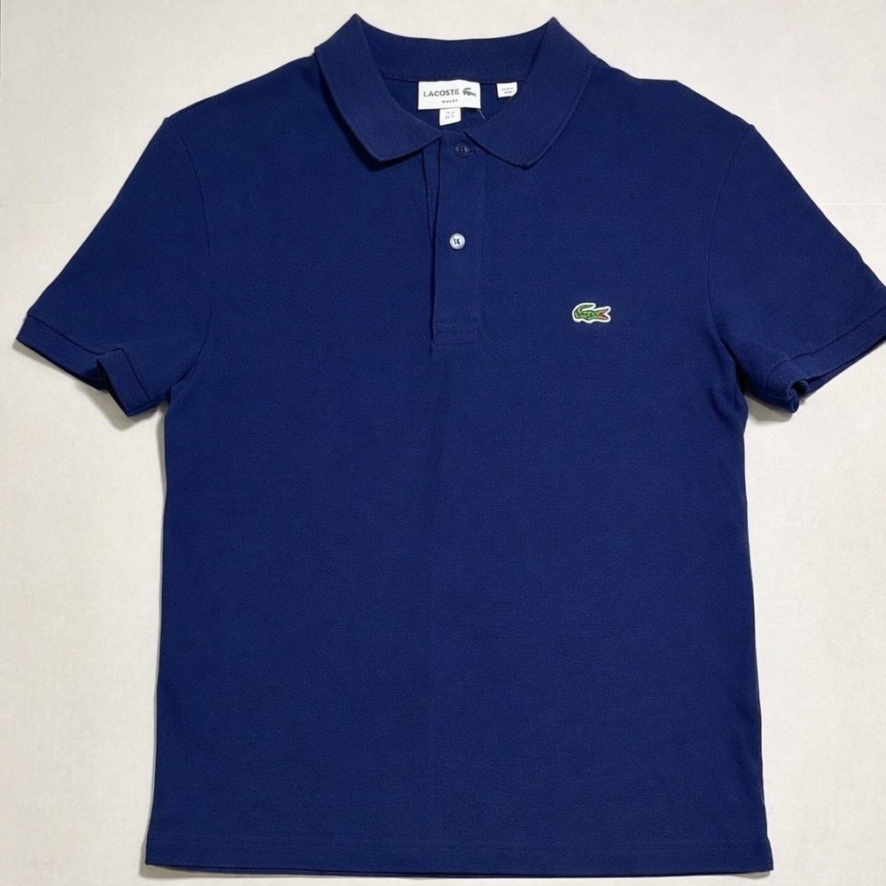 Lacoste Men’s Slim Fit Polo Shirt Navy Blue Size Small NWT
